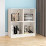 vidaXL Buffet blanc 70x33x76 cm bois massif de pin