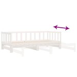 vidaXL Lit de jour et lit gigogne sans matelas 80x200 cm bois massif