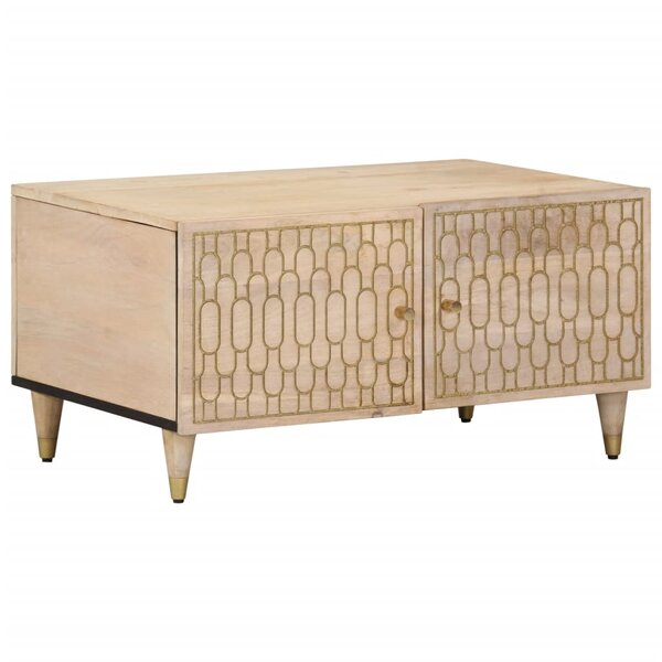 vidaXL Table basse 80x50x40 cm bois de manguier massif
