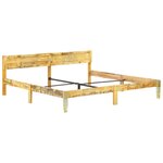 vidaXL Cadre de lit sans matelas Bois de récupération massif 200x200cm