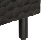 vidaXL Table basse noir 80x50x40 cm bois massif de manguier