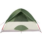 vidaXL Tente de camping à dôme 4 personnes vert imperméable