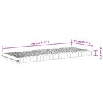 vidaXL Matelas en mousse 2 Pièces blanc 90x190 cm 7 zones dureté 20 ILD