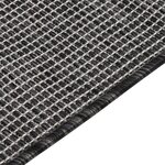 vidaXL Tapis à tissage plat d'extérieur 80x250 cm Gris