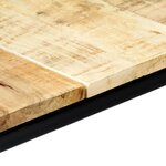 vidaXL Table à manger 140x70x75 cm Bois de manguier massif brut