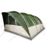 vidaXL Tente familiale tunnel 7 personnes vert imperméable