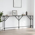 vidaXL Table console sonoma gris 180x23x75 cm bois d'ingénierie