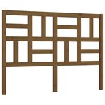 vidaXL Tête de lit Marron miel 141x4x104 cm Bois massif de pin