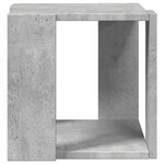 vidaXL Table basse gris béton 32x32x30 cm bois d'ingénierie