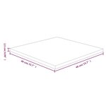 vidaXL Dessus de table carré Marron foncé40x40x2 5cm Bois chêne traité