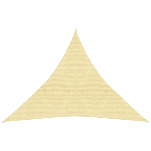 vidaXL Voile d'ombrage 160 g/m² Beige 6x6x6 m PEHD