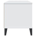 vidaXL Meuble TV VIKEN blanc bois d'ingénierie
