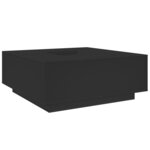 vidaXL Table basse noir 100x100x40 cm bois d'ingénierie