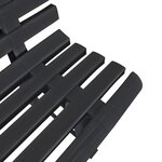 vidaXL Banc de jardin 145 5 cm plastique anthracite