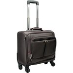 Valise trolley pour ordinateur portable 17" marron