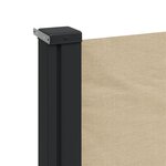 vidaXL Auvent latéral rétractable beige 200x500 cm