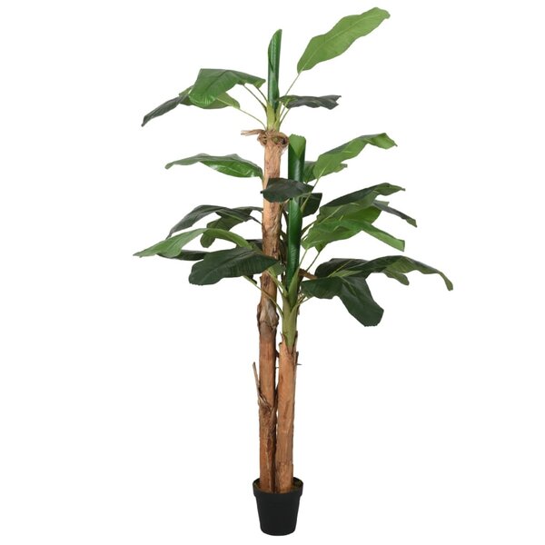 vidaXL Bananier artificiel 22 feuilles 200 cm vert
