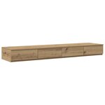 vidaXL Cadre de lit de rangement Chêne Artisan 140x190 cm