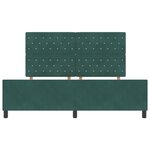 Cadre de lit vidaXL en vert foncé  180x200 cm  velours