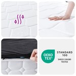 vidaXL Matelas à ressorts ensachés dureté moyenne 140x190 cm