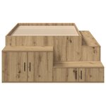 vidaXL Lit de rangement en chêne artisan 80x200 cm
