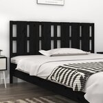 vidaXL Tête de lit Noir 185 5x4x100 cm Bois massif de pin