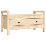vidaXL Banc d'entrée 80x40x43 cm Bois de pin massif