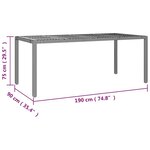 vidaXL Ensemble de bistro de jardin 7 Pièces coussins gris poly rotin