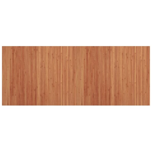 vidaXL Tapis rectangulaire marron 80x200 cm bambou