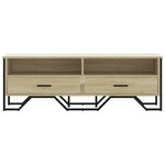 vidaXL Meuble TV chêne sonoma 122x34x41 cm bois d'ingénierie