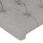 vidaXL Têtes de lit 4 Pièces Gris clair 90x7x78/88 cm Tissu