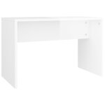 vidaXL Ensemble de coiffeuse avec LED Blanc brillant Bois d'ingénierie
