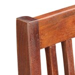 vidaXL Chaises à manger lot de 2 bois solide de manguier