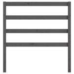 vidaXL Tête de lit Gris 95x4x100 cm Bois massif de pin
