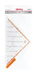 rOtring Centro équerre de professionnelle  rapporteur 180°/1°  hypoténuse 32 cm
