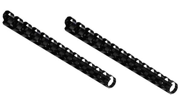 Lot de 100 CombBind Peignes de reliure Format A5 14 Anneaux 8 mm noir GBC