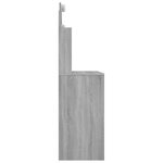 vidaXL Coiffeuse avec LED Sonoma gris 96x40x142 cm