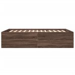 vidaXL Cadre de lit sans matelas chêne marron 120x200 cm