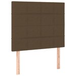 vidaXL Sommier à lattes de lit matelas et LED Marron foncé 120x200 cm