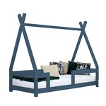 Lit cabane enfant NAKANA 90 x 190 bleu marine