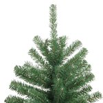 vidaXL Sapin de Noël artificiel à charnières avec support vert 300 cm