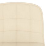 vidaXL Tabourets de bar lot de 2 crème tissu