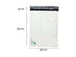 50 Enveloppes bulles opaques N°2 80 microns - 260x330mm