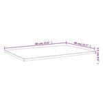 vidaXL Étagères murales 4 Pièces chêne marron 60x40x1 5cm bois ingénierie