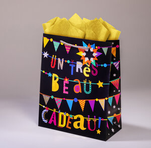 Sac cadeau fanion gml 26 x h 32,5