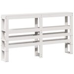 vidaXL Cadre de lit sans matelas blanc 160x200 cm bois de pin massif