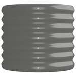 vidaXL Lit surélevé de jardin Acier enduit de poudre 152x40x36 cm gris