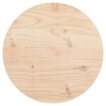 vidaXL Dessus de table rond Ø30x3 cm bois de pin massif