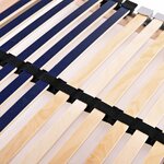 vidaXL Sommier à lattes sans matelas avec 42 lattes 7 zones 70x200 cm