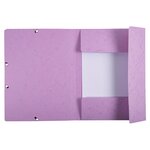 Lot De 3 Chemises À Élastiques 3 Rabats Carte Lustrée 400g/m2 - A4 - Candy - X 17 - Exacompta